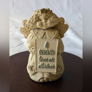Vintage "A Friend Loves At All Times" Angel Cherub Figurine